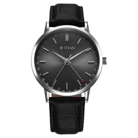 Buy Online Titan Elegance Analog with Date by Hand and Dark Grey Dial ...