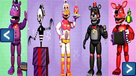 Five Nights at Freddy's 6 EXTRAS (All Animatronics UNLOCKED) - YouTube