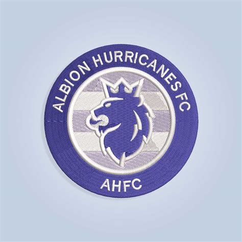 FC Albion Hurricanes embroidery design files