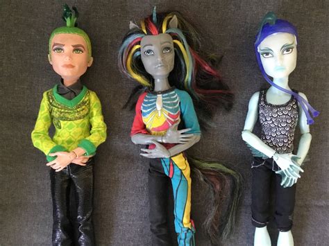 LOT OF 3 MONSTER HIGH GUY DOLLS BOYS MEN MALE L04 | eBay