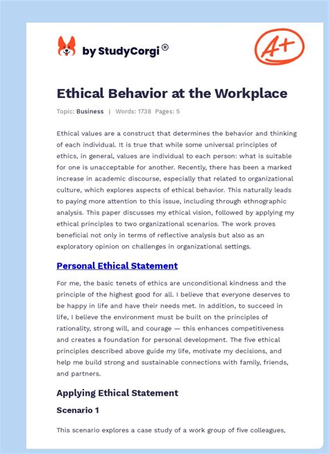 Ethical Behavior Examples 的图像结果