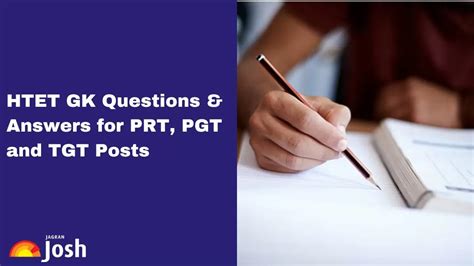 HTET GK Questions with Answers 2024: Check Most Repeated Questions Asked