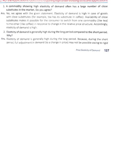 HOTS Question OF Elasticity OF Demand - 2. HOTS &APpIICations: Q ...