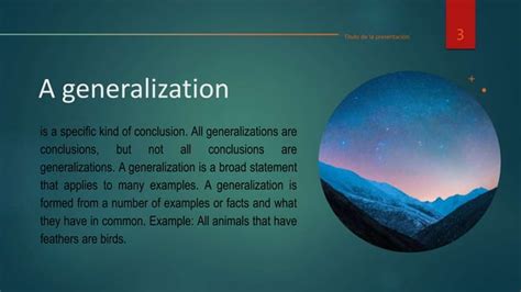 Image result for Generalization and Conclusion Examples