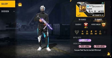 2B Gamer's Free Fire ID, stats, real name and monthly earnings in ...