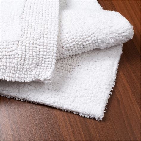Amazon.com: Savi Home Bath Mat Rug 17"x24" White, 100% Pure Cotton ...