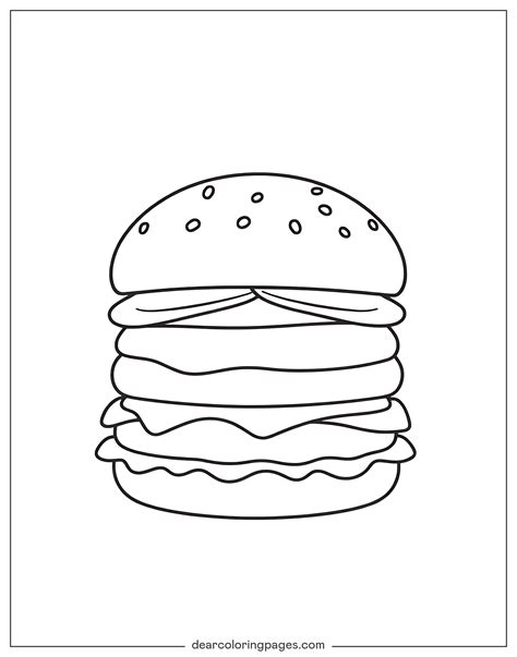 Burger Coloring Pages - 12 Free Printable Coloring Pages