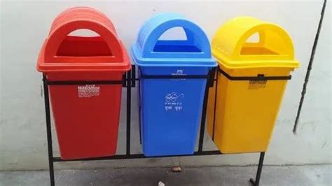 FRP Multicolor Dustbins - 120L Wheeled Container Trader - Wholesaler ...