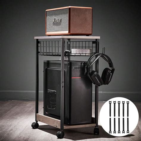 Computer Tower Stand,Pc Stand,Tower Stand,PC Stand For Under Desk,Black ...