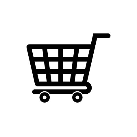 Shopping cart symbol shop and sale icon. Shopping cart icon vector ...