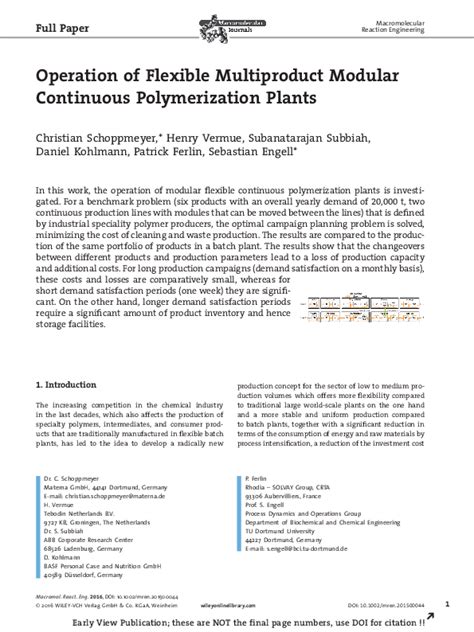 Image result for Continuous Polymerization Process