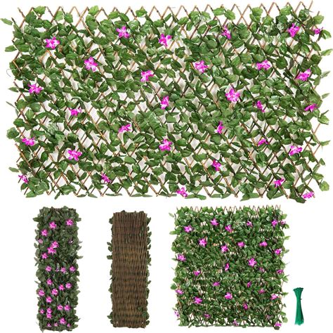 Buy Kdgarden Expandable Faux Ivy Privacy Fence Screen UV-Protected ...