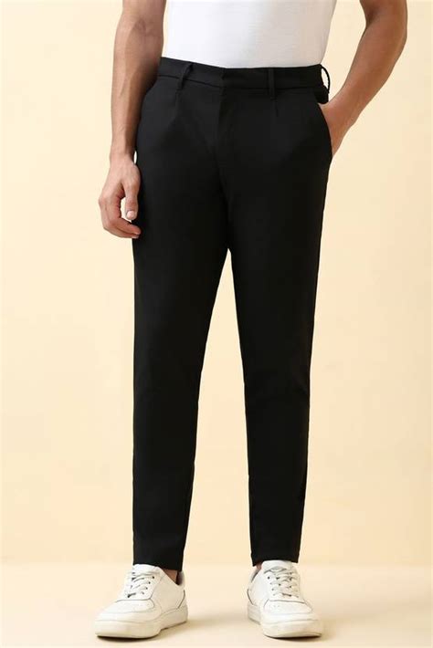 Allen Solly Regular Fit Men Black Trousers - Buy Allen Solly Regular ...