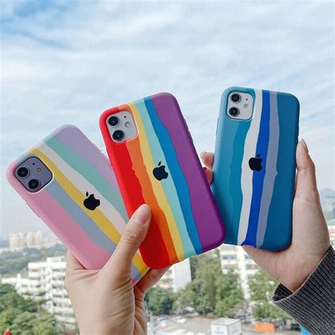 iPhone Series Rainbow Liquid Silicone Logo Case – The CaseKart