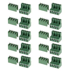 5 Pairs 300V 15A 5.08mm PCB Mount Screw Terminal Block Straight ...