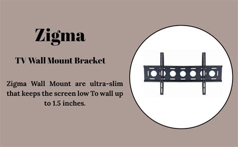 Buy Zigma Fixed t TVs Wall Mount Bracket for 55'' to 70'' Online at Low ...
