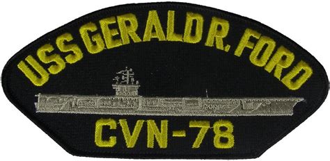 USS Gerald R. Ford CVN-78 Patch - Gold and Silver on India | Ubuy