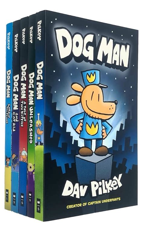 Dog Man Series 7 Books Collection Set By Dav Pilkey (Dog Man, Unleashed ...