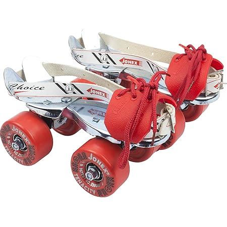 Buy JJ Jonex Baby Deluxe Red Adjustable Quad Roller Skates Kids ...