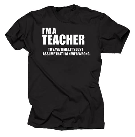 I Am A Teacher T Shirt Profession Funny Tshirt Shirt Gift for - Etsy