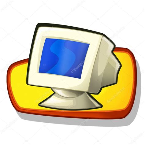 Computer monitor illustration Stock Illustration by ©agaes8080 #28635747
