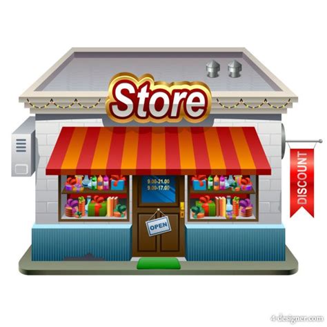 Samll Shop Vector Image 的图像结果