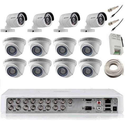 Hikvision DS-7116HWI-SH 16Channel + 8 Dome + 4 Bullet CCTV Cameras ...