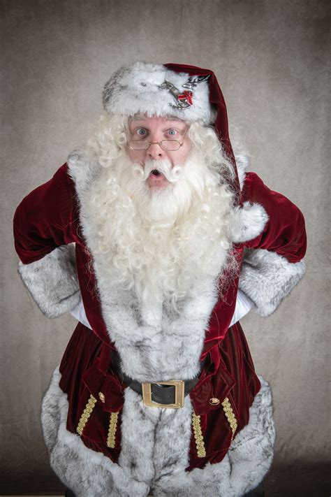 Traditional RED/GREEN Velvet Santa Suit with grey tipped white fur ...