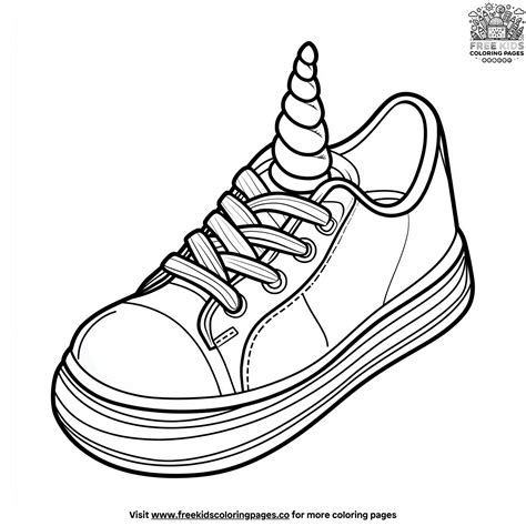 Imaginative Fantasy Shoe Coloring Pages: Magical Footwear Adventures