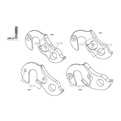 Pilo Rear Derailleur Hangers | D418, for Colnago | Cycling Boutique