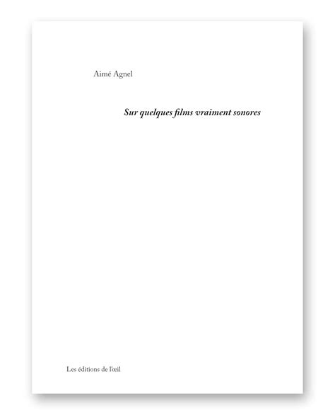 Amazon.in: Buy Sur quelques films vraiment sonores Book Online at Low ...