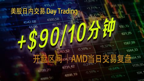 美股日内交易 ｜ 开盘区间 AMD实盘交易复盘 Day Trading scalping 5月3日 - YouTube