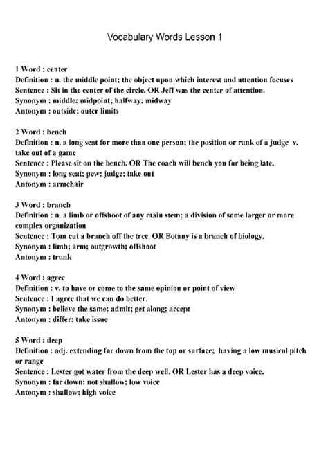 Image result for Vocabulary Lesson