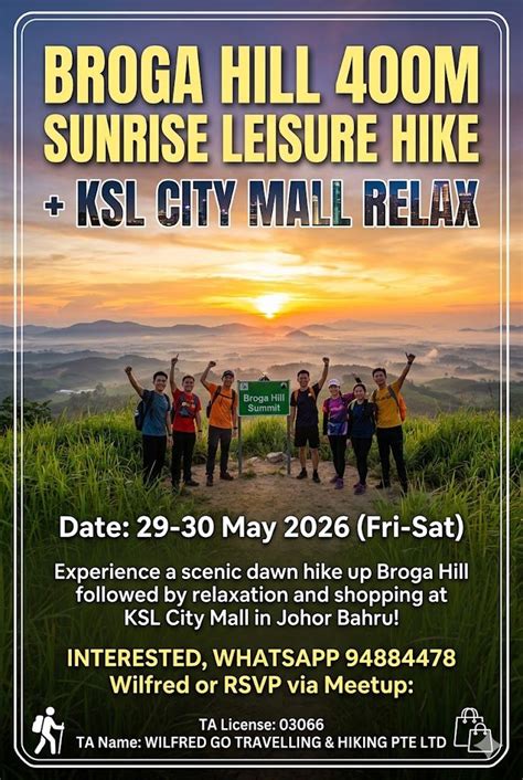 Broga Hill 400m Sunrise Leisure Hike + KSL City Mall Relax, Broga Hill ...