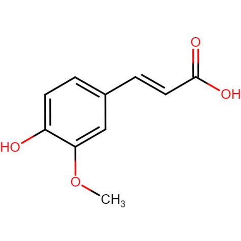 Ferulic acid from ligand database | PDTDB & Phytochemical and Drug ...