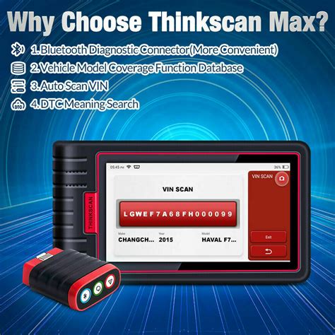 Buy Thinkscan Max Diagnostic Scan Tool OBD2 Scanner ALL SYSTEM IMMO ...