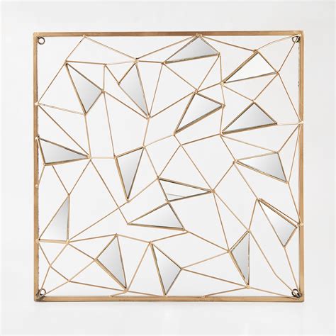 Buy Panorama Fresco Metal Mirror Wall Accent from Home Centre at just ...