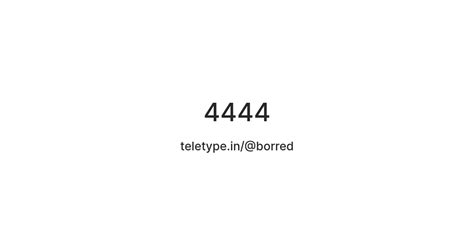 4444 — Teletype
