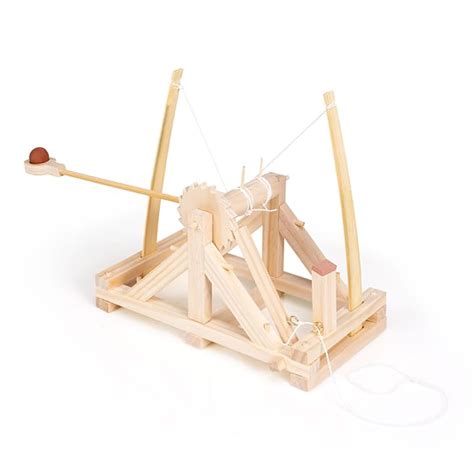 Fat Brain Toysleonardo Da Vinci Catapult Wooden Engineering Kit Teens ...