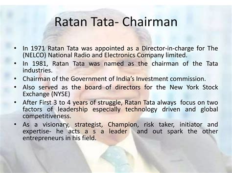 A true leader mr. ratan tata | PPTX