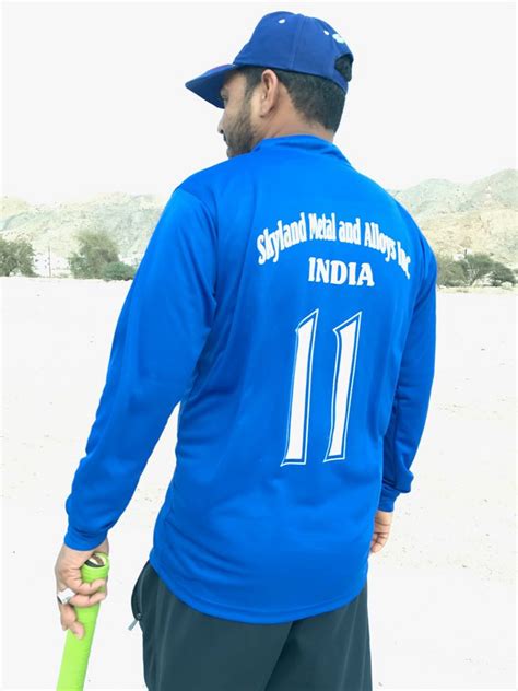 UAE Cricket team is sponsored by Skyland Metal & Alloys Inc.