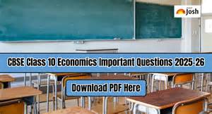 CBSE Important Questions for Class 10 Economics (2025-26) Chapter 3 ...