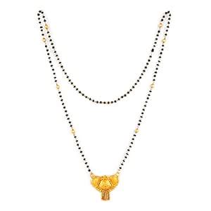 Buy MEENAZ Traditional Temple Forming One Gram Gold Wedding Meenakari ...