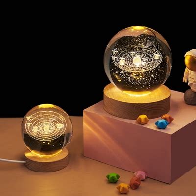 Eummy 3D Planets Crystal Ball with Wooden Base India | Ubuy