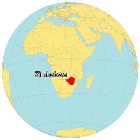 Zimbabwe Map - Cities and Roads - GIS Geography