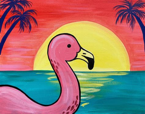 Image result for How to Paint Tutorial Flamingo