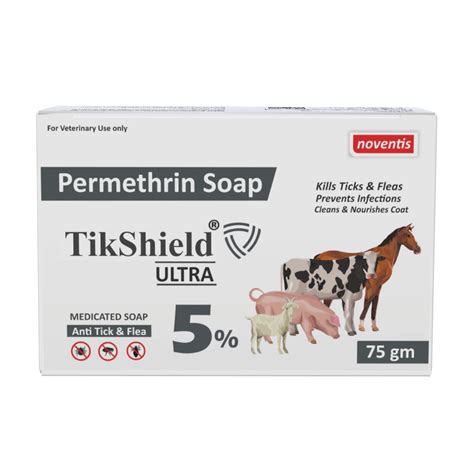 Tikshield ® Permethrin 5 % Soap for Dog, Horses, Cattle & Livestock ...