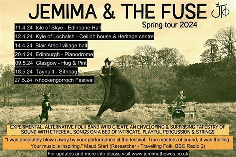Jemima & the Fuse, Sìtheag, Oban, 18 May 2024 | AllEvents.in