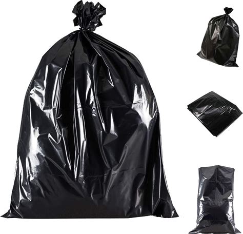 WellPack Europe 200 x LARGE HEAVY DUTY BLACK BIN BAGS - RUBBISH REMOVAL ...