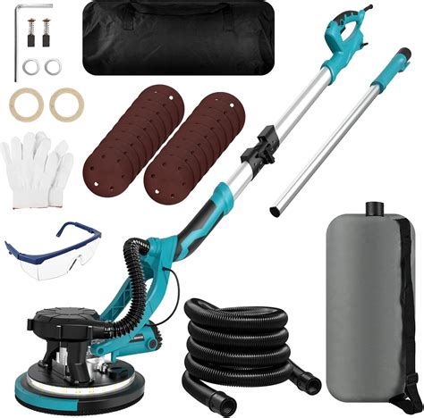 Drywall Sander, 1250W Electric Drywall Sander with Vacuum, Popcorn ...